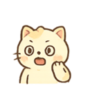 ぷにぷにクリームねこのきもちパレード（個別スタンプ：18）