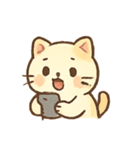 ぷにぷにクリームねこのきもちパレード（個別スタンプ：22）