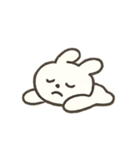 しろうさぎの楽しい日常（個別スタンプ：4）