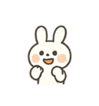 しろうさぎの楽しい日常（個別スタンプ：18）