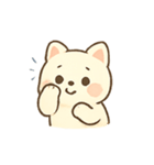 まんまるクリーム猫の日常（個別スタンプ：1）