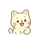 まんまるクリーム猫の日常（個別スタンプ：3）