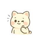 まんまるクリーム猫の日常（個別スタンプ：5）