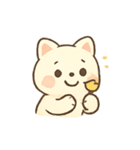 まんまるクリーム猫の日常（個別スタンプ：6）