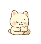 まんまるクリーム猫の日常（個別スタンプ：7）