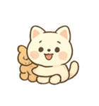 まんまるクリーム猫の日常（個別スタンプ：8）