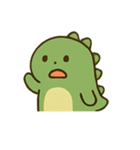 いたずらグリーンダイノの表情（個別スタンプ：6）