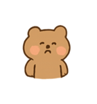 まるっこい茶色くまの日常（個別スタンプ：5）