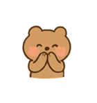 まるっこい茶色くまの日常（個別スタンプ：6）