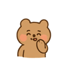 まるっこい茶色くまの日常（個別スタンプ：7）