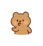 まるっこい茶色くまの日常（個別スタンプ：12）