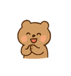 まるっこい茶色くまの日常（個別スタンプ：24）