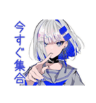 パンクセーラー女子★急な開場変更（個別スタンプ：4）