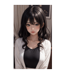 シャツの女の子の写真（個別スタンプ：5）