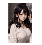 シャツの女の子の写真（個別スタンプ：14）