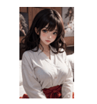 シャツの女の子の写真（個別スタンプ：15）