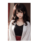 シャツの女の子の写真（個別スタンプ：17）