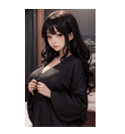 シャツの女の子の写真（個別スタンプ：19）