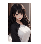 シャツの女の子の写真（個別スタンプ：21）