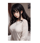 シャツの女の子の写真（個別スタンプ：27）