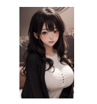 シャツの女の子の写真（個別スタンプ：28）