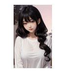 シャツの女の子の写真（個別スタンプ：29）