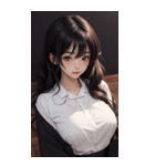 シャツの女の子の写真（個別スタンプ：30）