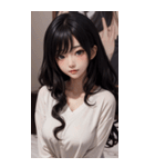 シャツの女の子の写真（個別スタンプ：32）