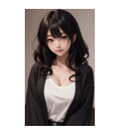シャツの女の子の写真（個別スタンプ：39）