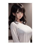 シャツの女の子の写真（個別スタンプ：40）