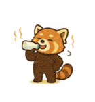 レッサーパンダ 日常シーン（個別スタンプ：11）