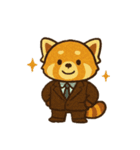 レッサーパンダ 日常シーン（個別スタンプ：21）