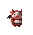 悪魔ピンク豚甘え中（個別スタンプ：16）