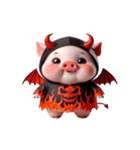 悪魔ピンク豚甘え中（個別スタンプ：18）