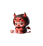 悪魔ピンク豚甘え中（個別スタンプ：22）