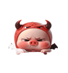 悪魔ピンク豚甘え中（個別スタンプ：29）
