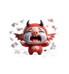 悪魔ピンク豚甘え中（個別スタンプ：31）