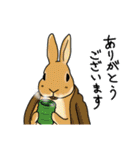うさぎさんの「ありがとう」スタンプ（個別スタンプ：25）