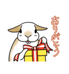 うさぎさんの「ありがとう」スタンプ（個別スタンプ：38）