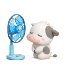 子牛のモーちゃん⑲【ぷっくり3D】（個別スタンプ：25）