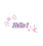 桜×英語フレーズ（個別スタンプ：3）