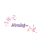 桜×英語フレーズ（個別スタンプ：9）