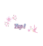 桜×英語フレーズ（個別スタンプ：12）