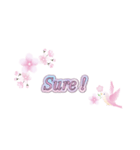 桜×英語フレーズ（個別スタンプ：14）