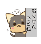 長崎弁のヨークシャーテリアとシマエナガ（個別スタンプ：17）