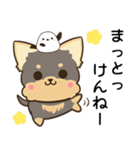 長崎弁のヨークシャーテリアとシマエナガ（個別スタンプ：22）