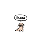 ゴールデンレトリバー(フキダシ)（個別スタンプ：36）