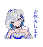 お休み宣言★パンクセーラー女子（個別スタンプ：1）