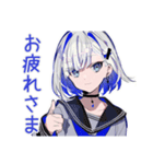 お休み宣言★パンクセーラー女子（個別スタンプ：2）