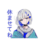 お休み宣言★パンクセーラー女子（個別スタンプ：4）